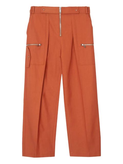 3.1 Phillip Lim pleated zip-fly trousers - Orange - zdjęcie produktu nr 1