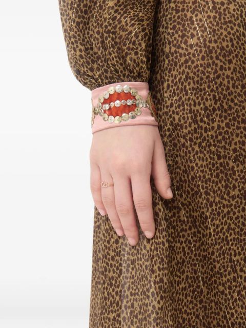 Valentino Garavani Vlogo Signature metal and Swarovski® crystal ring - Gold - zdjęcie produktu nr 2