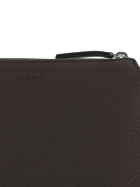 The Row zip fastening clutch bag - Brown