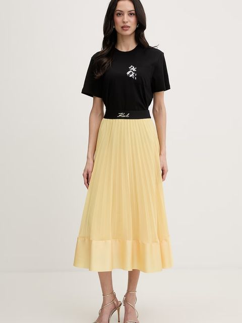 Karl Lagerfeld t-shirt damski bawełniany IKON - zdjęcie produktu nr 1