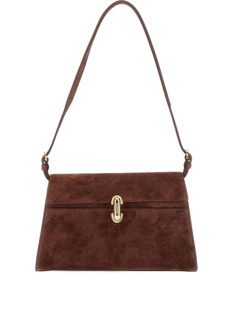 Savette Symmetry suede shoulder bag - Brown - zdjęcie produktu nr 1