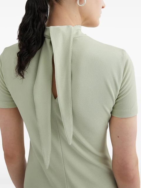 Jil Sander high-neck fluid midi dress - Green