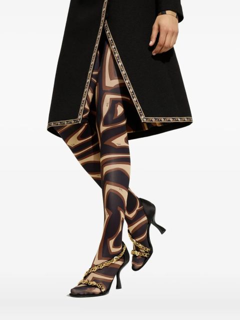 PUCCI chain heeled Emilio sandals - Black - zdjęcie produktu nr 2