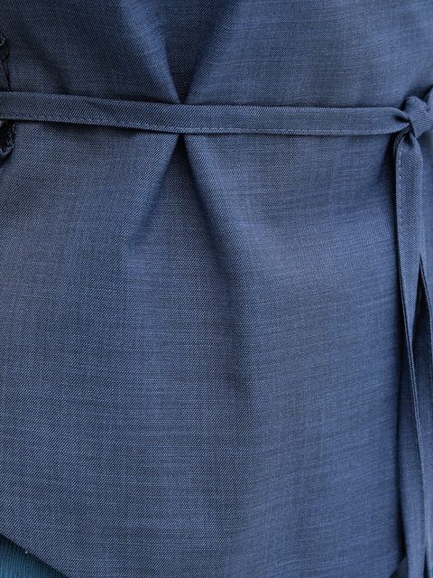 Sandro Ferrone kamizelka kolor granatowy niezapinana S23XBEBAFATA