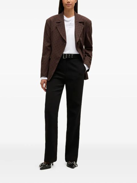 GANNI single-breasted polka dot blazer - Brown - zdjęcie produktu nr 2