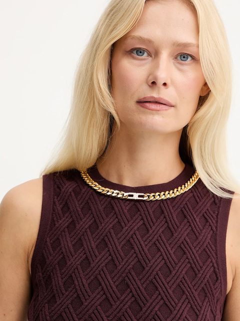 Elisabetta Franchi top kolor bordowy TK60B56E2