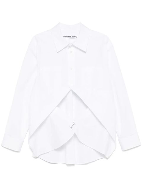 Alexander Wang exaggerated split front shirt - White - zdjęcie produktu nr 2