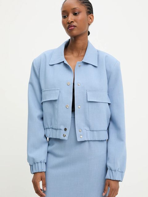 Answear.LAB kurtka kolor niebieski przejściowa