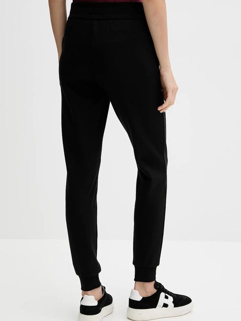 Armani Exchange spodnie dresowe bawełniane damskie kolor czarny gładkie XW001454 AF10830 - zdjęcie produktu nr 2