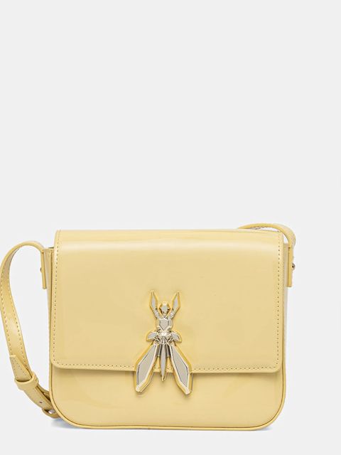 Patrizia Pepe torebka skórzana kolor żółty 8B0303 L125 - zdjęcie produktu nr 1