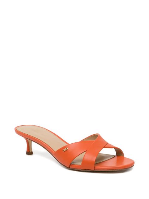 Michael Kors 30mm logo-patched crossover sandals - Orange - zdjęcie produktu nr 2
