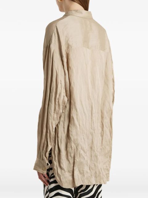 KHAITE Goya button-down shirt - Neutrals