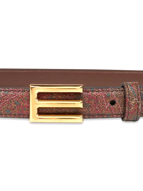 ETRO paisley-print reversible leather belt - Brown - zdjęcie produktu nr 2