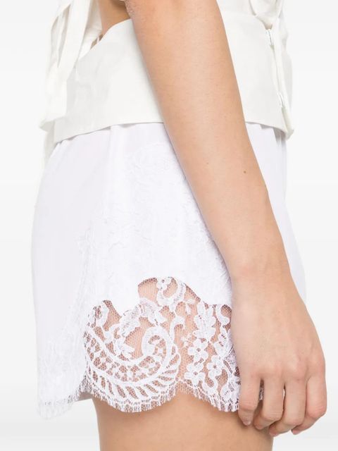 Versace lace-detail shorts - White