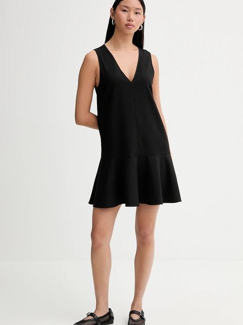 Marc O'Polo sukienka kolor czarny mini rozkloszowana 5000007584