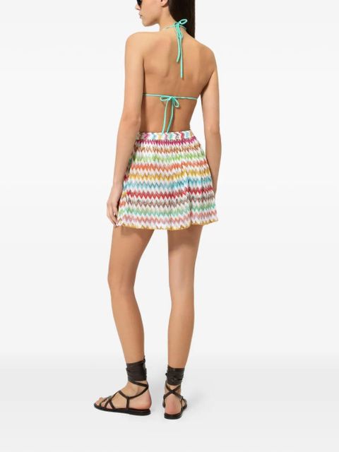 Missoni zigzag elasticated shorts - White