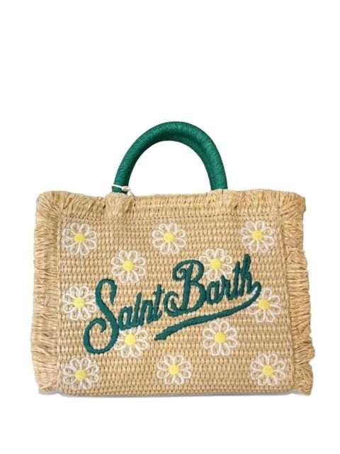 MC2 Saint Barth mini Vanity daisy-embroidered tote bag - Neutrals - zdjęcie produktu nr 1