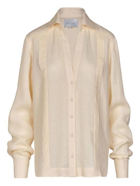 Johanna Ortiz Manly Guayabera linen shirt - Neutrals - zdjęcie produktu nr 1