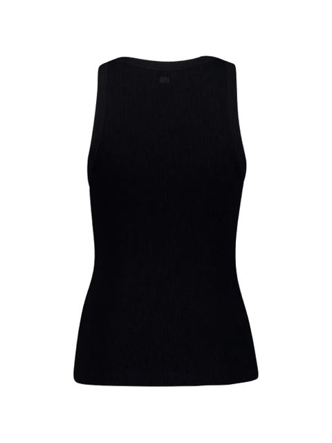 AMI Paris embroidery tank top - Black - zdjęcie produktu nr 2