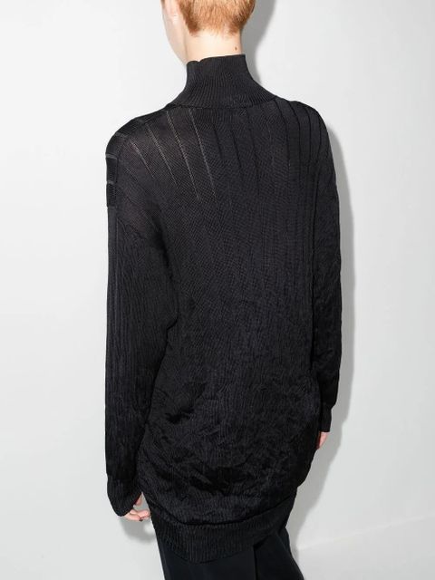 Balenciaga rib-knit jumper - Black