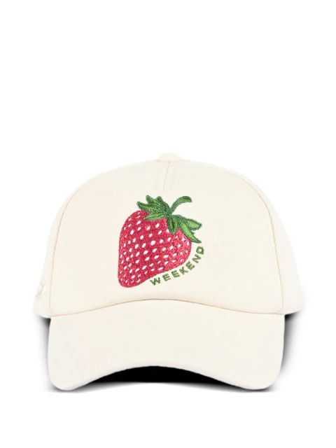 Weekend Max Mara strawberry embroidered hat - Neutrals - zdjęcie produktu nr 1