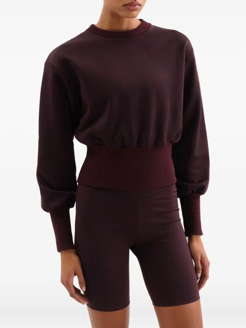 ERES Isadora cropped sweatshirt - Brown