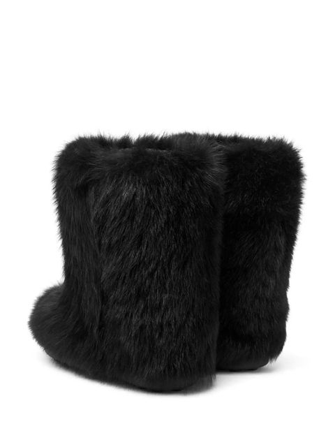 Versace Gianni Ribbon shearling boots - Black - zdjęcie produktu nr 2