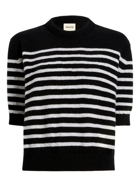 KHAITE Davin striped sweater - Black - zdjęcie produktu nr 1