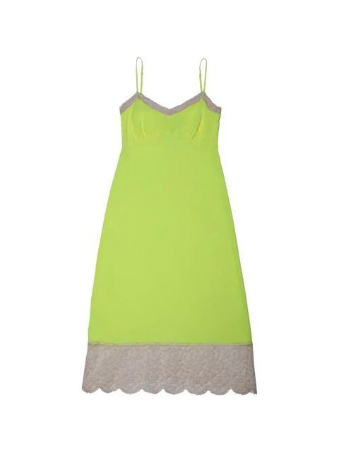 Simone Rocha lace-trim midi dress - Green - zdjęcie produktu nr 1