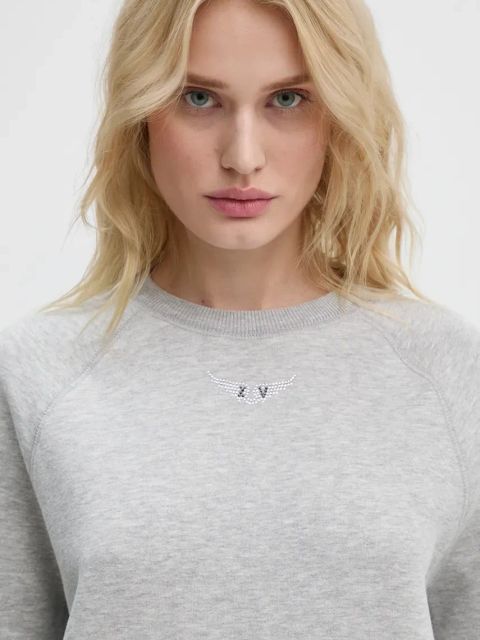 ZADIG&VOLTAIRE bluza damska kolor szary melanżowa JWSS00606