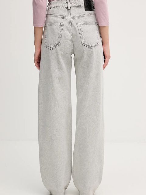 Sisley jeansy damskie high waist 4JPDLE04M