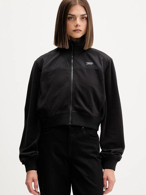 Tommy Jeans bluza damska kolor czarny gładka DW0DW21606 - zdjęcie produktu nr 1