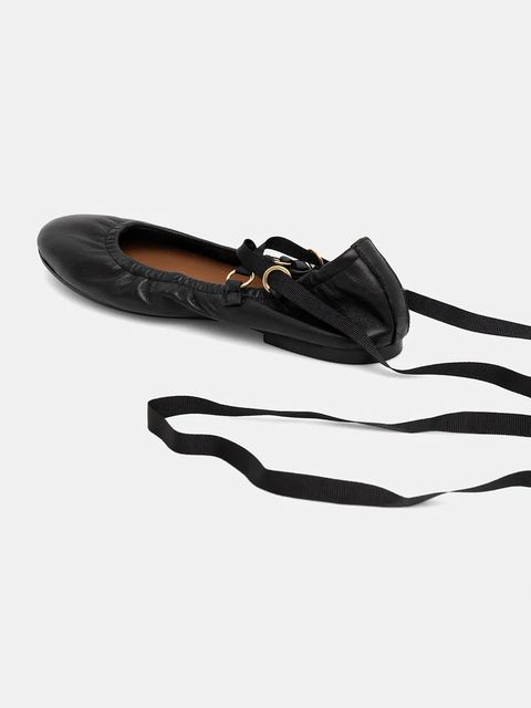 Jonak baleriny skórzane DESIREUSE CUIR kolor czarny 3800271