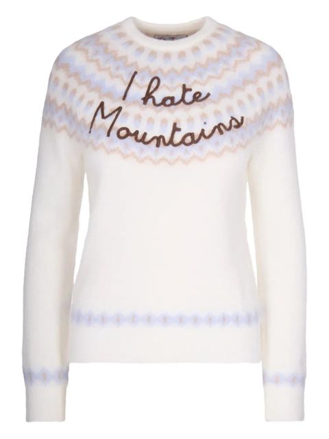 MC2 Saint Barth patterned crew-neck sweater - White - zdjęcie produktu nr 1