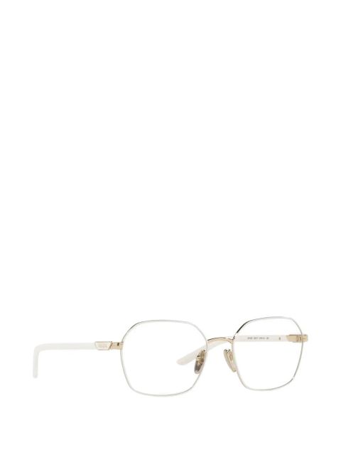 Prada Eyewear geometric frame glasses - Gold - zdjęcie produktu nr 2
