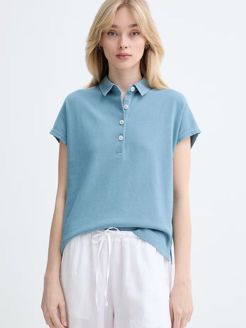 Marc O'Polo polo damskie bawełniane - zdjęcie produktu nr 1