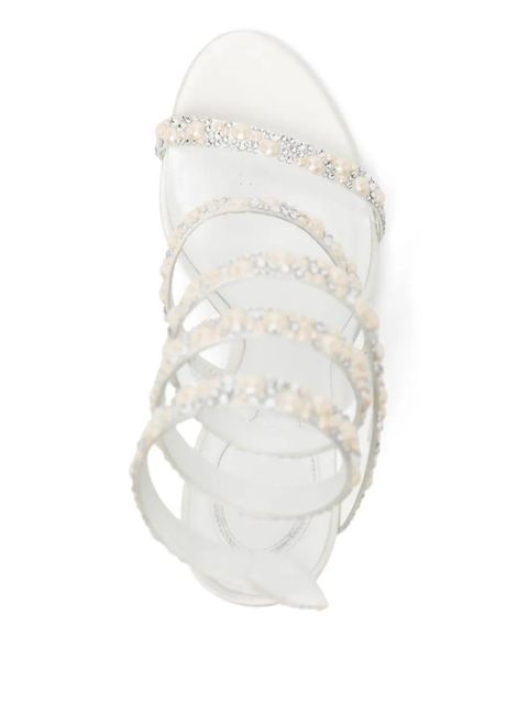 René Caovilla 110mm Cleo sandals - Neutrals