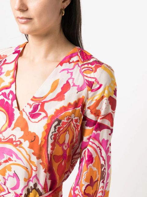 TWINSET abstract-print dress - Orange