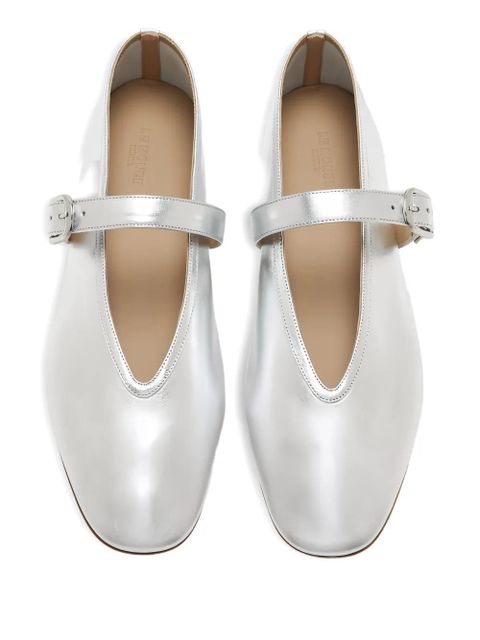 Le Monde Beryl Stella metallic-finish ballet flats - Silver