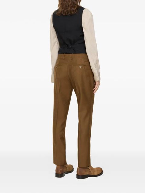 Burberry wool mohair tailored trousers - Brown