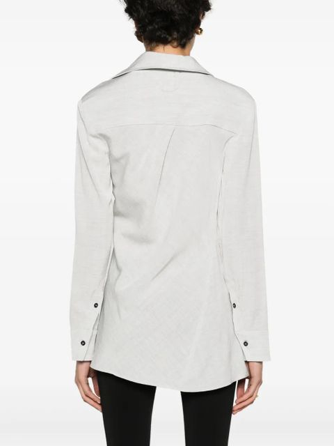 Jacquemus La chemise Pablo asymmetric shirt - Grey