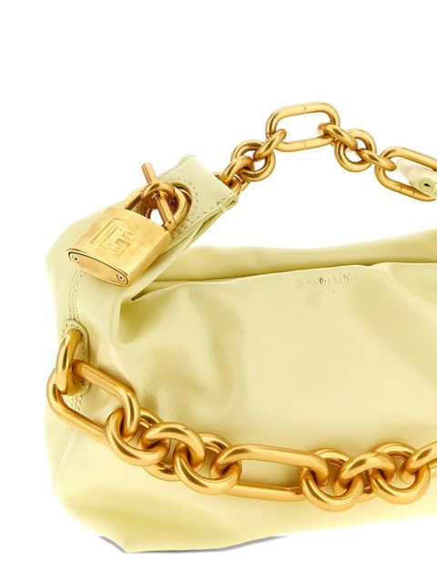 Balmain mini Sync chain leather tote bag - Yellow - zdjęcie produktu nr 1
