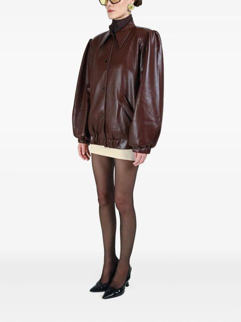 Rowen Rose button-fastening collar-pointed jacket - Brown