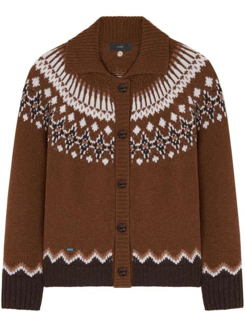 Alanui Sweet Winter virgin-wool cardigan - Brown - zdjęcie produktu nr 1