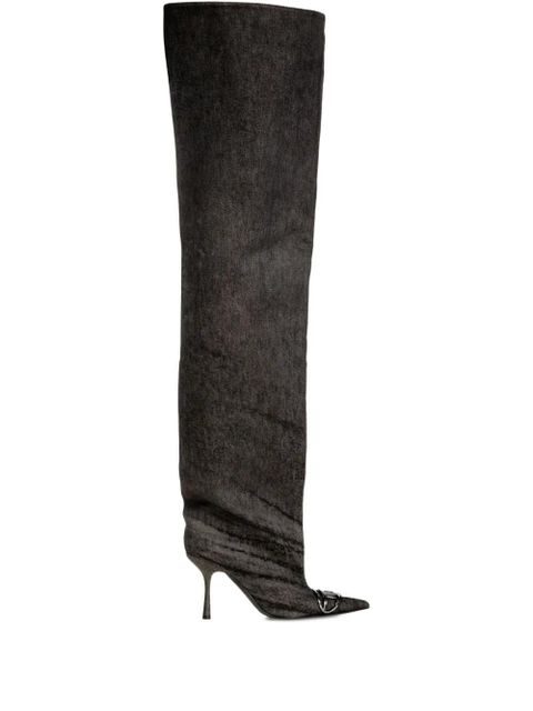 Diesel 90mm D-Venus over-the-knee boots - Black - zdjęcie produktu nr 1