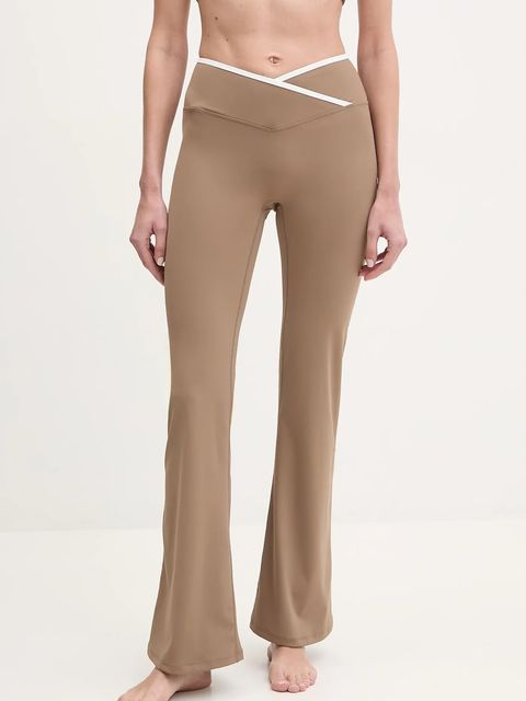 JOYINME spodnie do jogi Dual Essence kolor brązowy z aplikacją Dual Essence - zdjęcie produktu nr 1