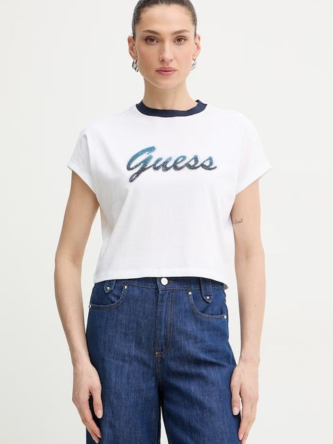 Guess T-shirt damski bawełniany - zdjęcie produktu nr 2