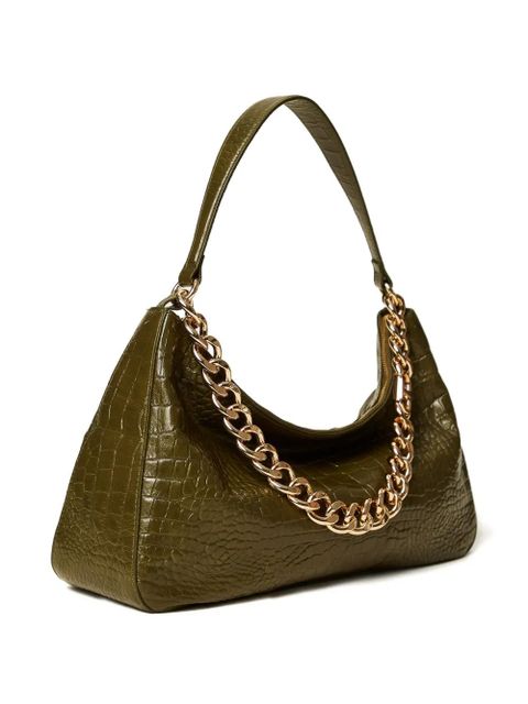TWINSET Liliane crocodile-effect chain shoulder bag - Green