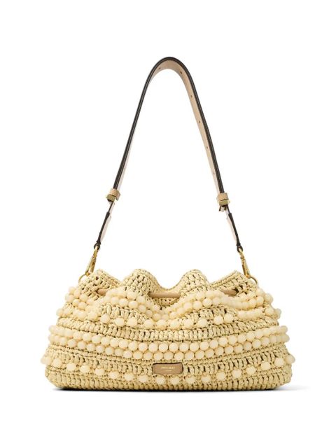 Jimmy Choo medium Cinch beaded embellishment bucket bag - Neutrals - zdjęcie produktu nr 2