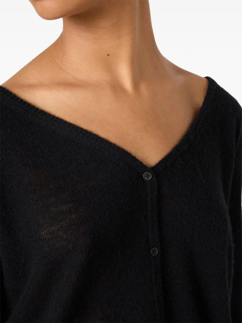 American Vintage Dumy V-neck cardigan - Black - zdjęcie produktu nr 1